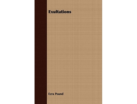 Livro Exultations de Ezra Pound (Inglês)