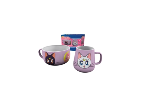 Conjunto de café da manhã SAILOR MOON Luna e Artemis