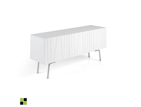 Mueble Tv Blanco Modelo Caser  MOMMA HOME (Blanco - Aglomerado -1551x396x602 cm)