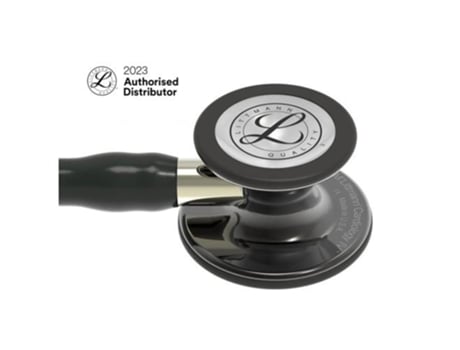 Estetoscópio Littmann Cardiology Iv 6204 Preto Acabamentos Fumo Brilhante SOLVENTUM