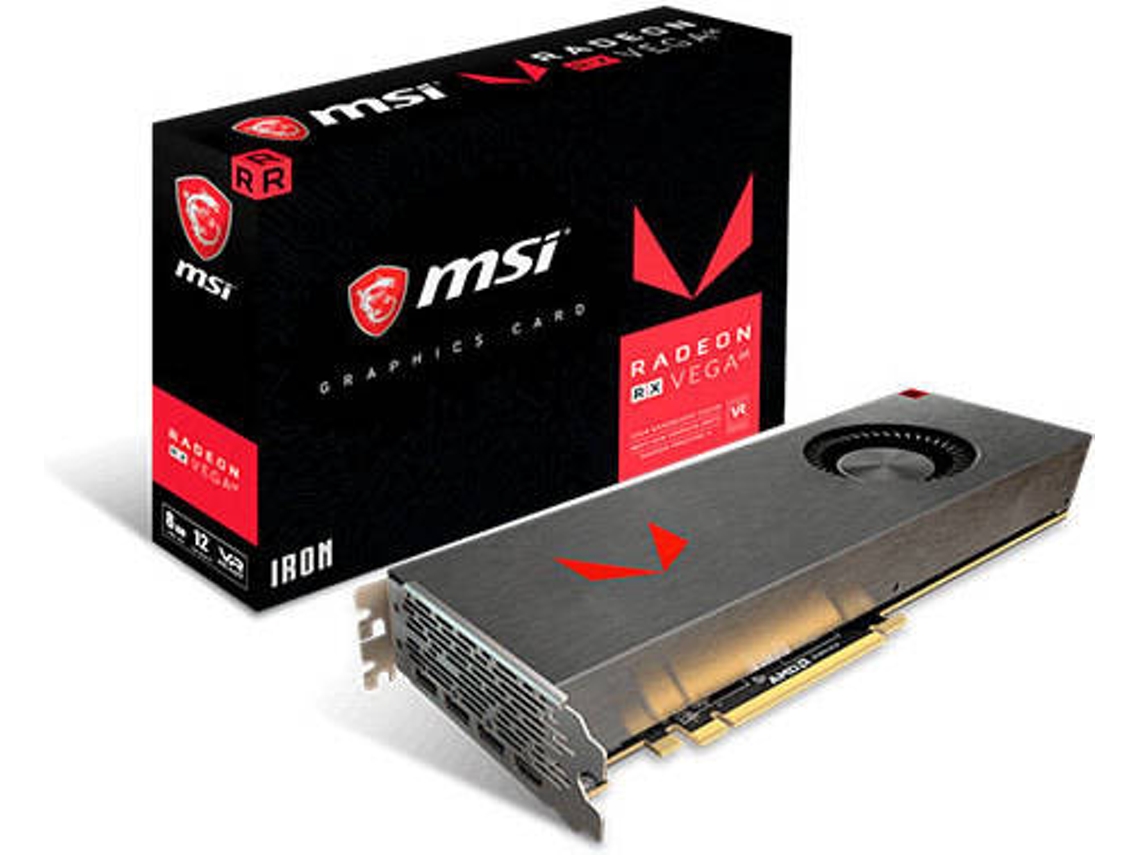 Placa Gráfica Msi Radeon Rx Vega 64 Iron Amd 8 Gb Hbm2 Wortenpt 3513