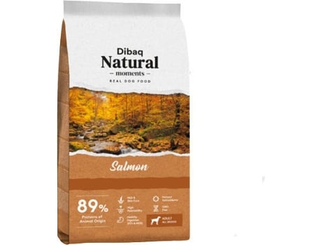 Ração para Cães DIBAQ Natural Moments (15 Kg - Seca - Todas as Idades - Sabor: Salmão )