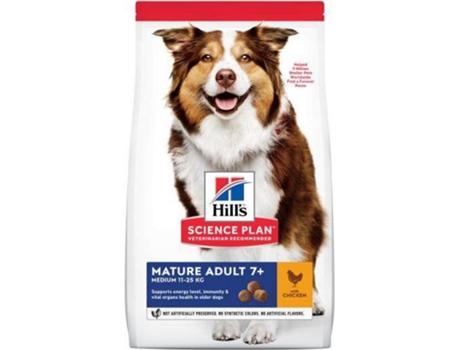 Ração para Cães HILL'S Medium 7+ (14 Kg - Seca - Sénior - Sabor: Frango)