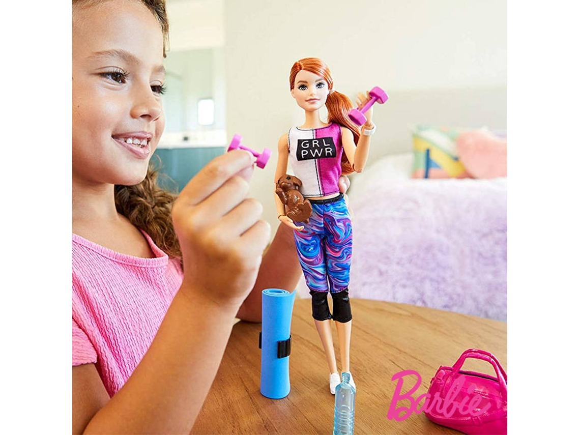 Barbie MATTEL Barbie Vida Relaxante – Fitness c/ Cãozinho