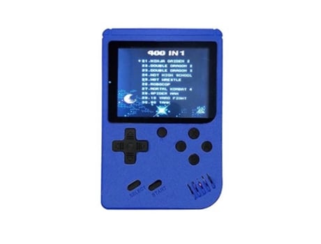 Consola Retro Console De Jogos Portátil 400 Em 1 Retro Nostalgia Mini Solteiro—Azul Escuro