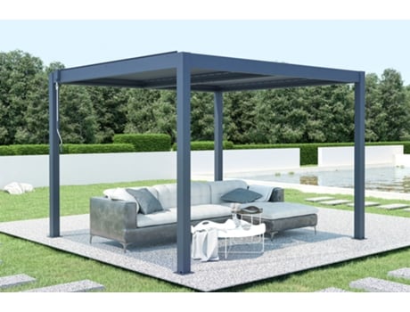 Pérgola Bioclimática CAZEBOO Santa 300S300 Cinzento Antracite