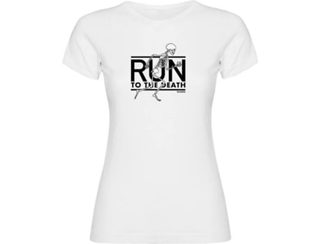 T-shirt para Mulher KRUSKIS Dino Run Vermelho para Corrida (L)