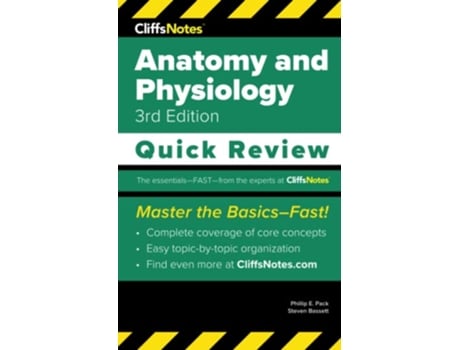 Livro CliffsNotes Anatomy and Physiology Quick Review de Phillip E Pack Phd e Steven Bassett (Inglês)