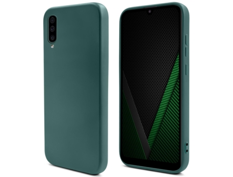 Capa Temperamental Leve Acabamento Fosco para Samsung MOOZY Silicone Líquido Verde