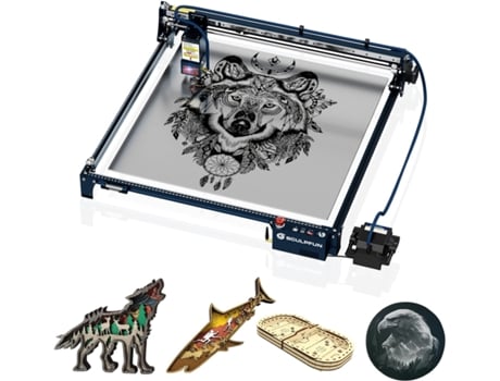 SCULPFUN S30 Ultra 22W Máquina de Cortar a Laser com Área de Trabalho de 600X600 Mm com Assistência Automática Motor Passo a Passo Melhorado 42 Bits