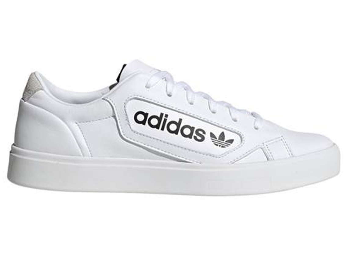 Tênis couro adidas originals sleek sale w branco