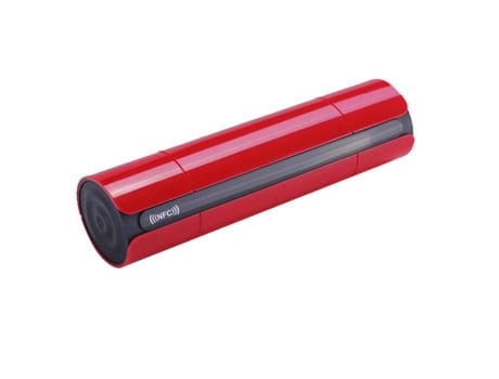 Coluna Portátil HIGH-TECH & BIEN-ETRE (Bluetooth - Vermelho)