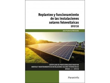 Livro Replanteo y funcionamiento de las instalaciones solares fotovoltaicas de Trashorras Montecelos, Jesus (Espanhol)