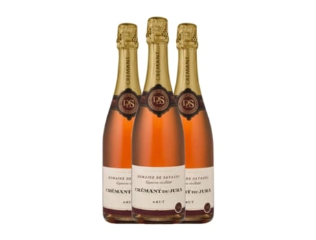 Espumante rosé SAVAGNY Rosado Brut Crémant du Jura Reserva (0.75 L - 3 Unidades)