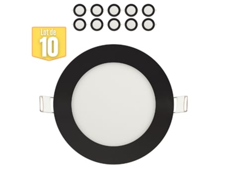 Lote de 10 Leds Dimmables 6W 6400K 270Lm Black Ip20 HOROZ ELECTRIC