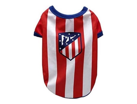 T-Shirt para Cães Atlético Madrid Vermelho Branco L