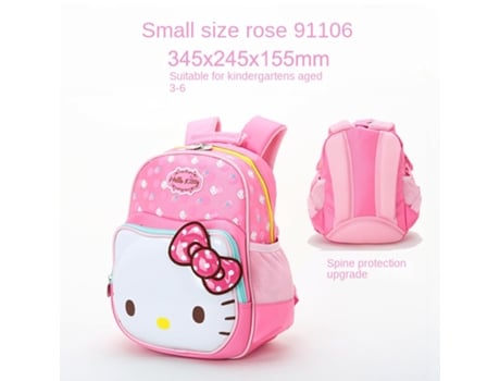 Mochila de Desenho Animado Da Hello Kitty Ajuda na Perda de Peso Meninas Da Escola Primária Da Primeira À Quinta Série