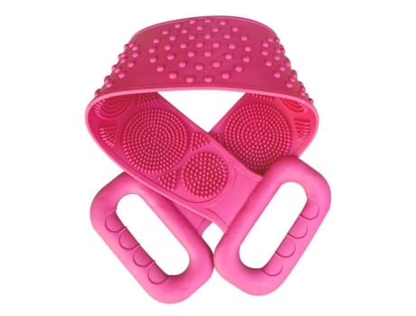 Purificador Traseiro de Silicone Escova de Massagem Corporal de Silicone para Banho e Chuveiro-2 KKMOON