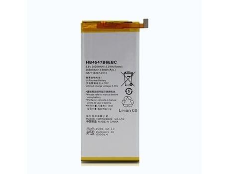 Bateria Li-Polímero Hb4547B6Ebc 3500Mah para Huawei Honor 6 Plus / Pe-Tl20 / Pe-Tl10 / Pe-Cl00 / Pe-Ul00 218682 Preto WEWOO