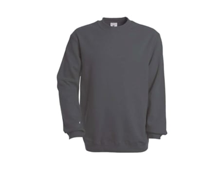 Sweatshirt para Unisexo B&C (L - Algodão - Cinzento)