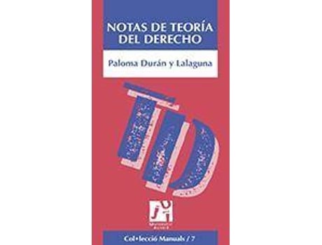 Livro Notas De Teoria Del Derecho de Paloma Duran Y Lalaguna (Inglês)