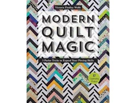 Livro modern quilt magic de victoria findlay wolfe (inglês)