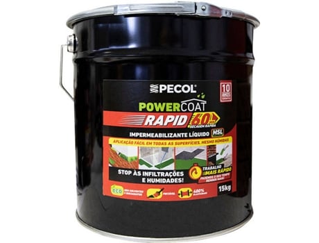 Impermeabilizante PECOL PowerCoat Rapid (15 Kg) (Terracota)