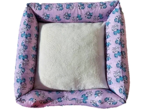 Cama para Cães e Gatos  Ninho Stitch L (Multicor - 90x70 cm - Algodão)