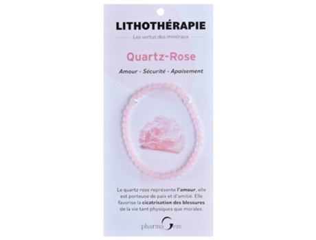 Pulseira Litoterapia Quartzo Rosa 4 Mm PHARMAGEM