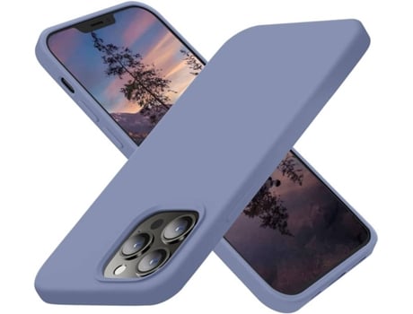 Capa iPhone 13 HONXINM Ultrafina Cinzento Lavanda