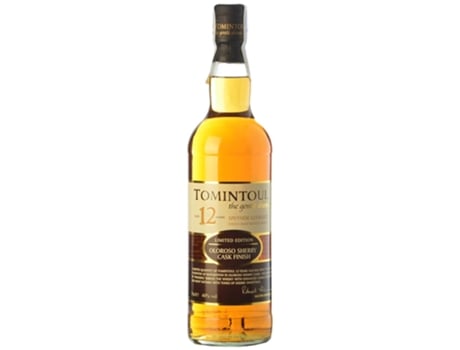 Whisky TOMINTOUL Single Malt Tomintoul Oloroso Sherry Cask Finish 12 Anos (0.7 L - 1 unidade)