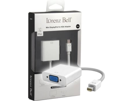 Adaptador LORENZ BELL LB314 (MacBook - Mini DisplayPort - VGA - 15 cm)