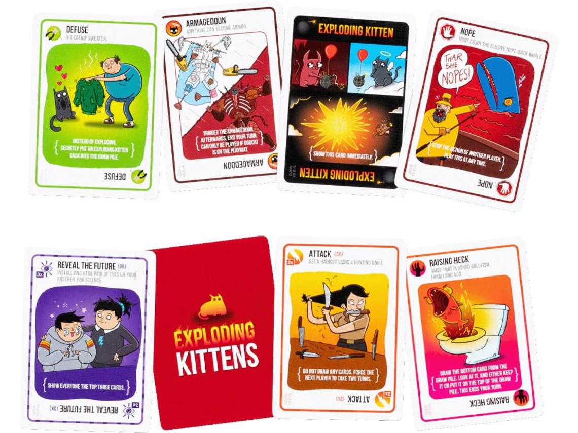 Exploding Kittens jogo de tabuleiro