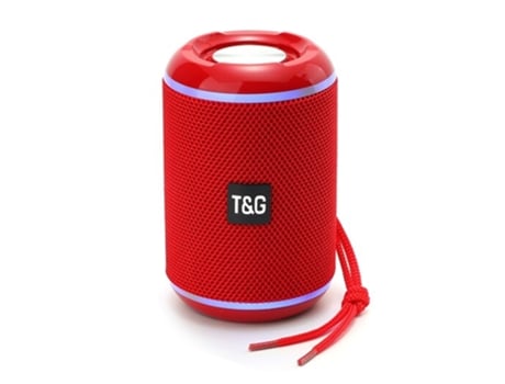 Coluna Wireless Portátil Pequena e Prática com Pega S/ Fio M2 Tec Tg-291 Vermelho