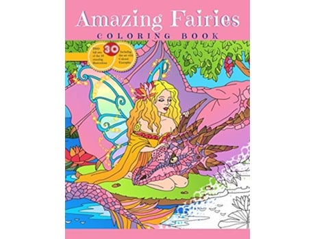 Livro Amazing Fairies Coloring Book de Elena Yalcin (Inglês)