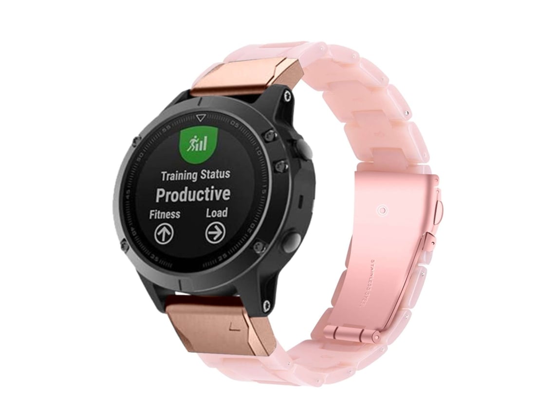 Bracelete Resina Luxury Rosa Garmin Fenix 5 Plus Worten.pt