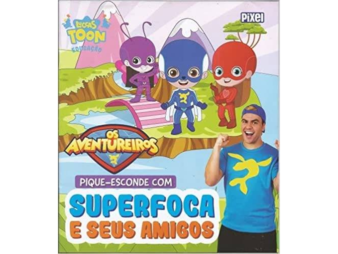 LIVRO INFANTIL LUCCAS NETO PIQUE ESCONDE COM OS AVENTUREIROS PIXEL