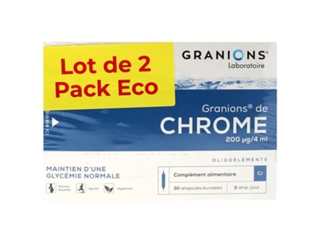 Cromo 200 ?g Envase de 2 X 30 Ampollas GRANIONS