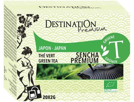 Chá DESTINATION Te Verde Sencha Japon Saquetas Bio 20 Xr