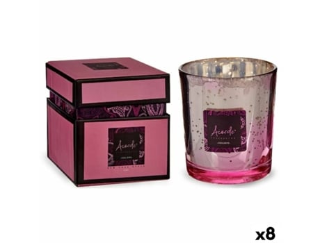 Vela Perfumada Natas Morango 8 x 9 x 8 cm (8 Unidades)