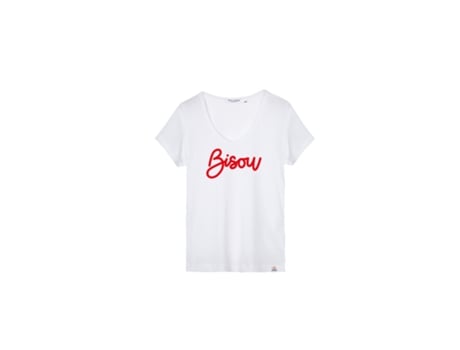 T-shirt para Mulher FRENCH DISORDER (XS - Branco)