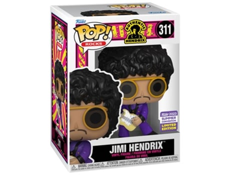 Figura Funko JIMI HENDRIX Fato Roxo SDCC 2023 Us Exclusivo Pop! Vinil