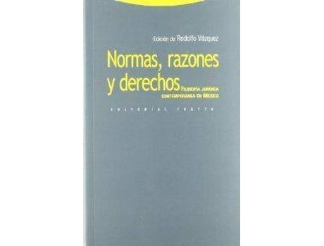 Livro Normas Razones Y Derechos de Rodolfo Vazquez (Espanhol)