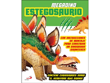 Livro Megadino Estegosaurio de David Hawcock (Espanhol)