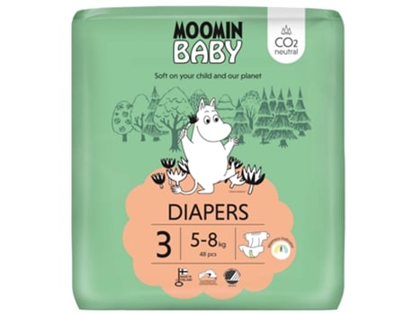 Fraldas de Bebé 5-8kg T3 Moomin Baby