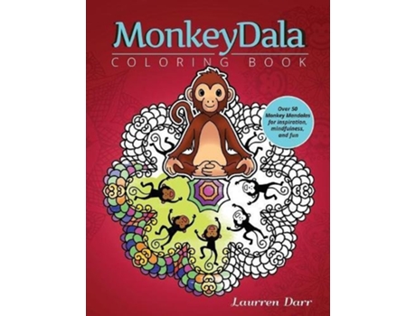 Livro MonkeyDala Coloring Book de Laurren Darr (Inglês)