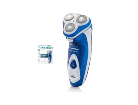 Máquina de Barbear Shaver All Directions Ipx4 PRITECH Rsm-1278 Azul Branco