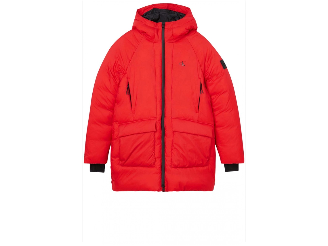 Buy Calvin Klein Men Red Solid Jacket (4MF0O583649 Gala_X