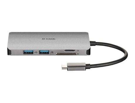 DUB-M610 Base & Duplicador de Portas com Fios USB 3.2 GEN 1 (3.1 GEN 1) TYPE-C Alumínio, Preto