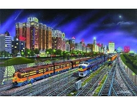 Puzzle  SunsOut Chicago Nights Jigsaw Puzzle (Idade Mínima: 4)